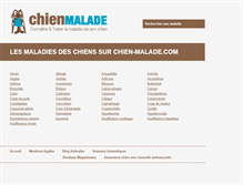 Tablet Screenshot of chien-malade.com